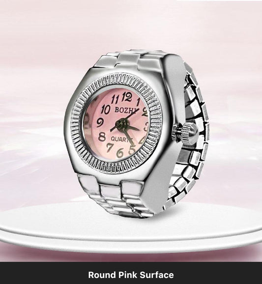Round Face Ring Watch