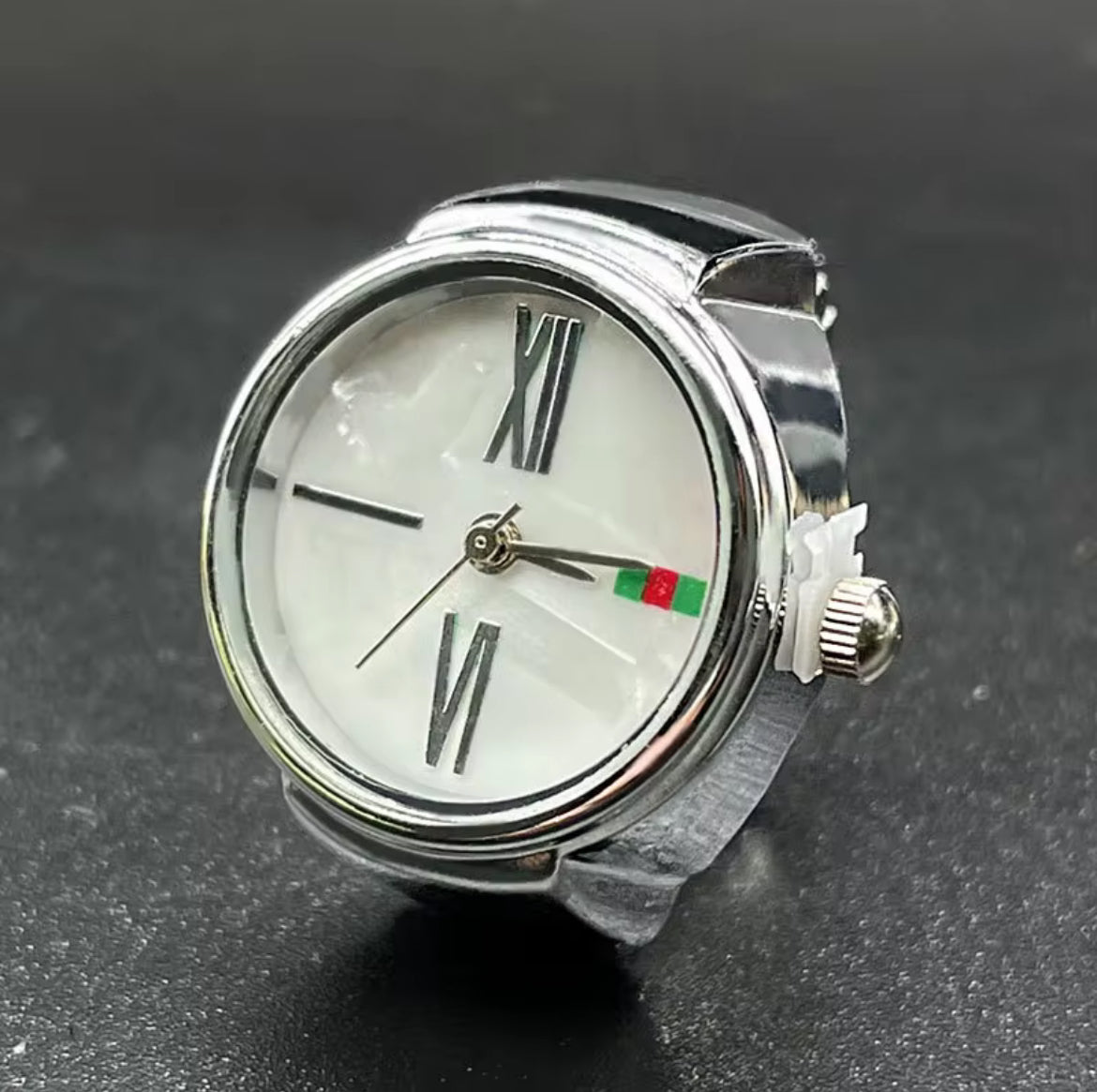 NJC Silver Ring Watch