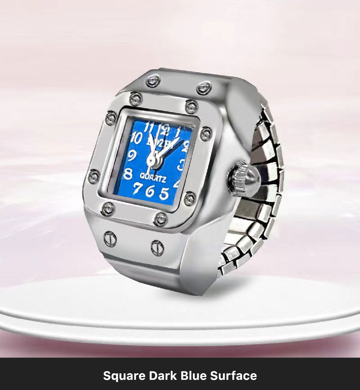 Square Face Ring Watch