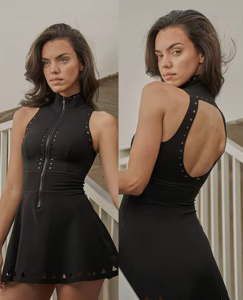 Tennis/ Golf Style zip Dress