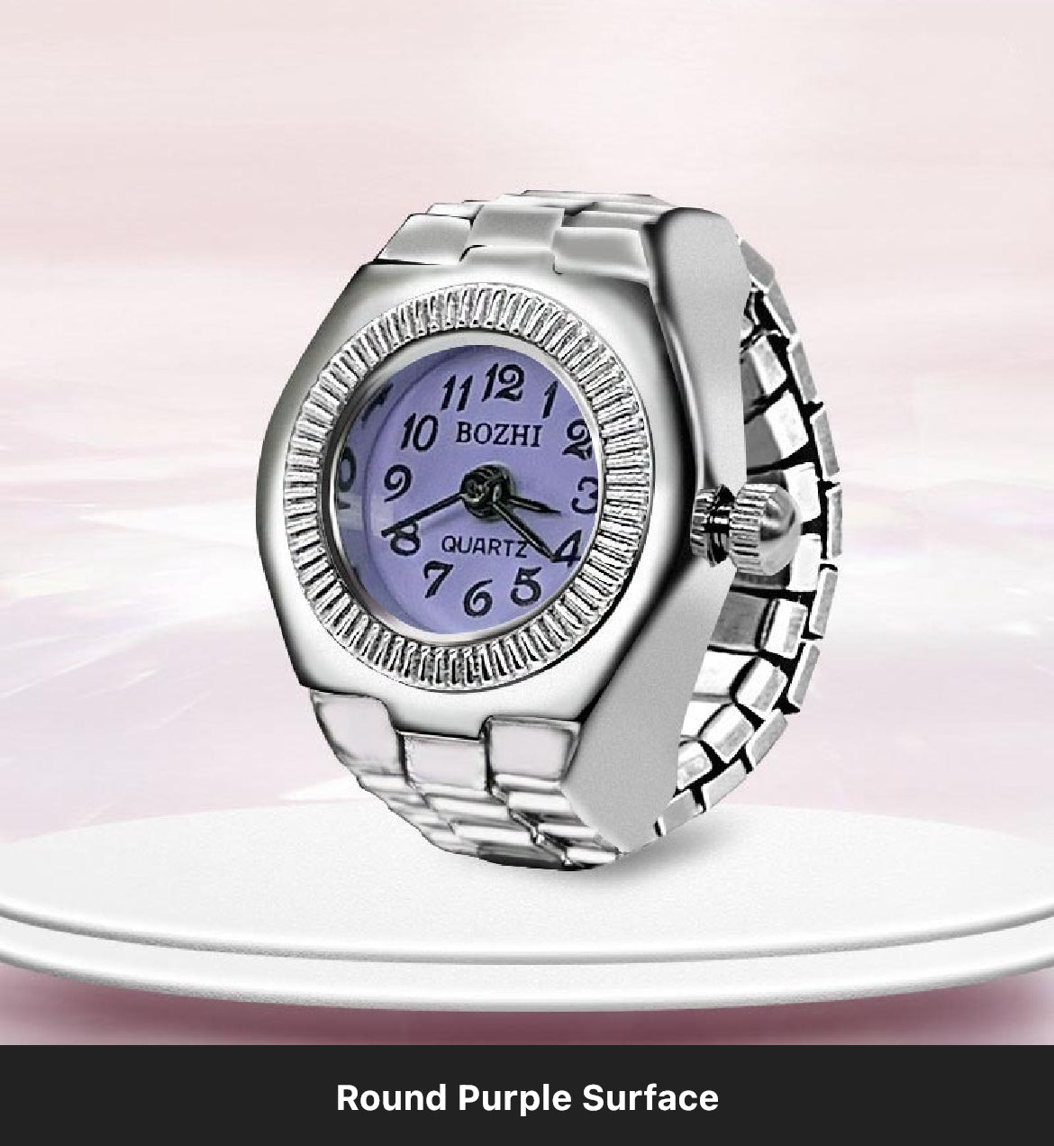 Round Face Ring Watch