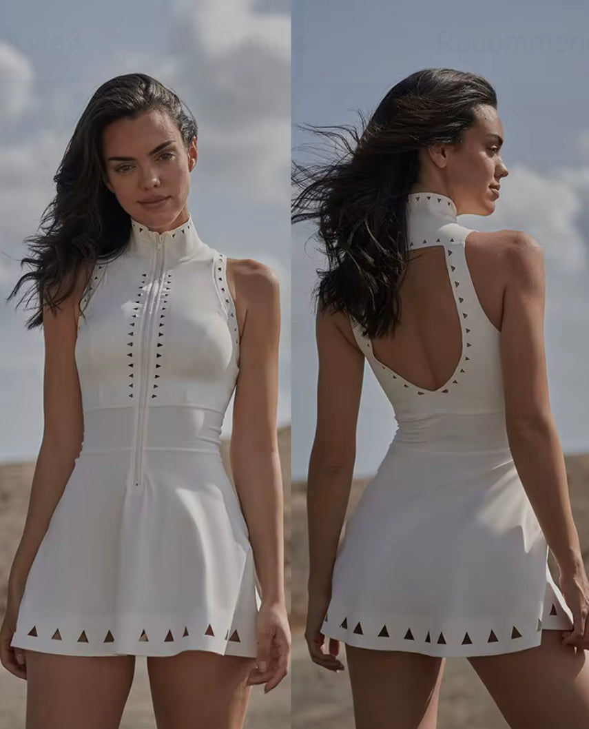 Tennis/ Golf Style zip Dress
