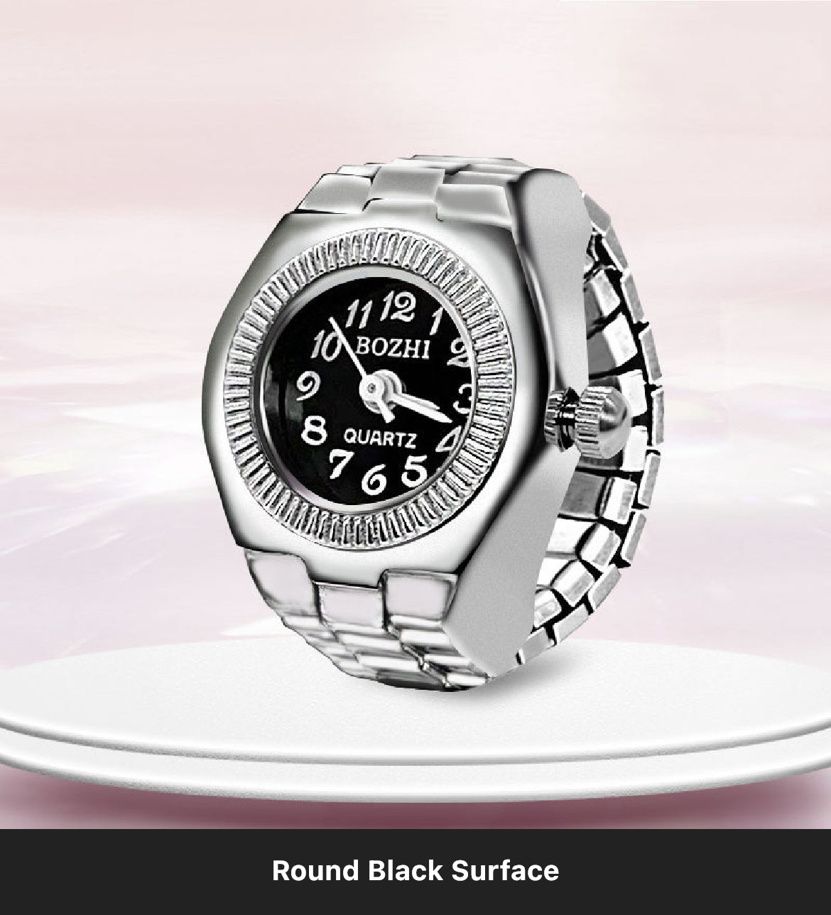 Round Face Ring Watch