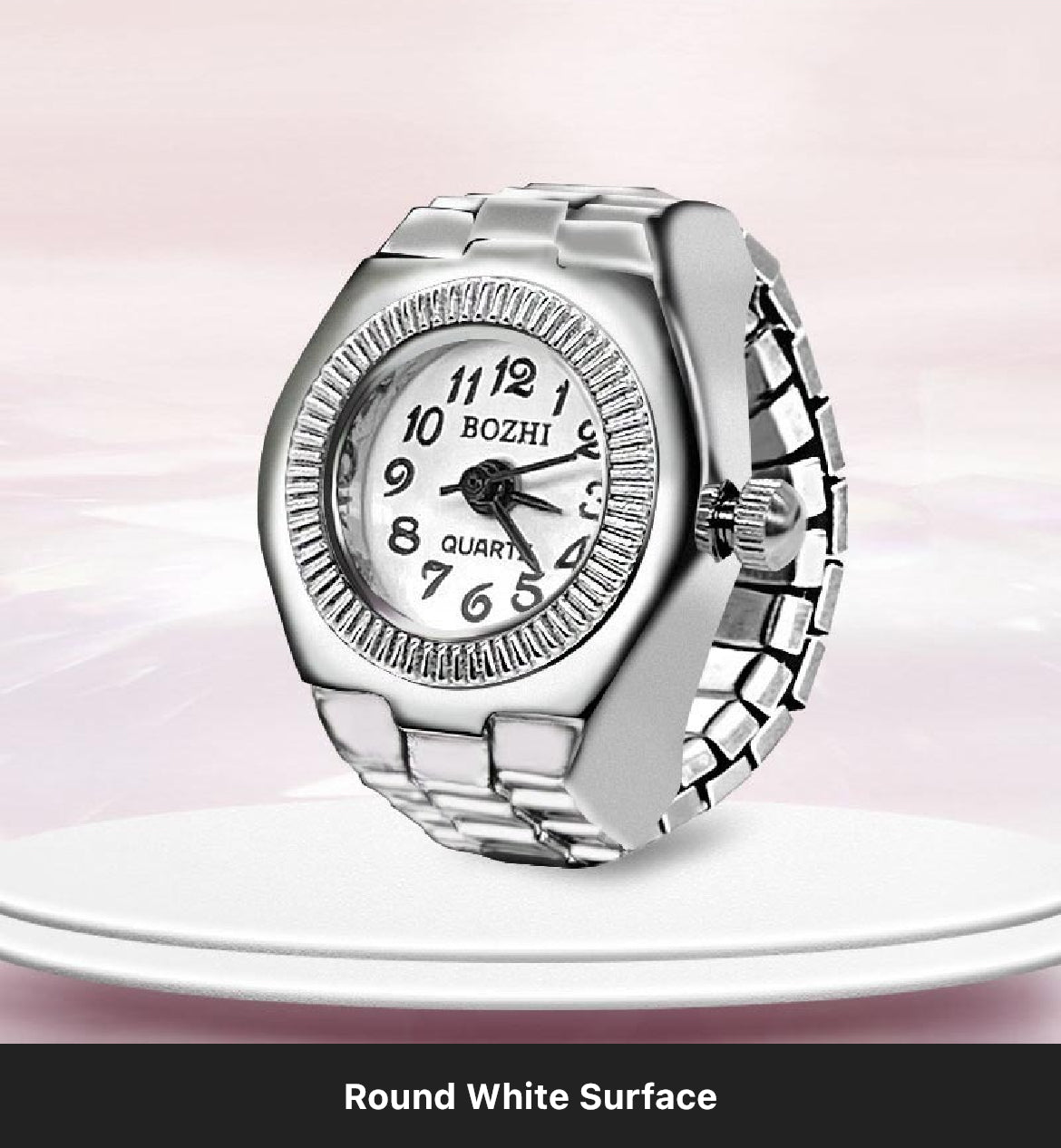 Round Face Ring Watch