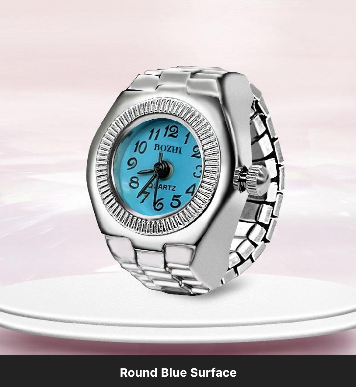 Round Face Ring Watch