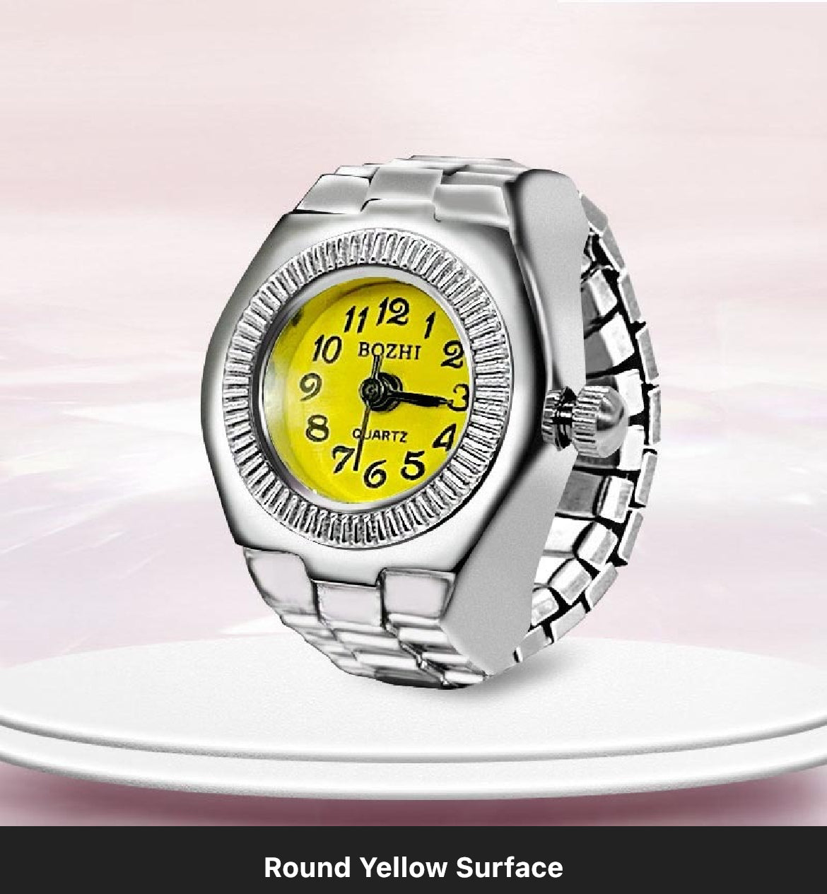 Round Face Ring Watch