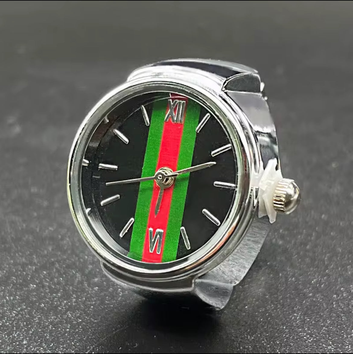 NJC Silver Ring Watch
