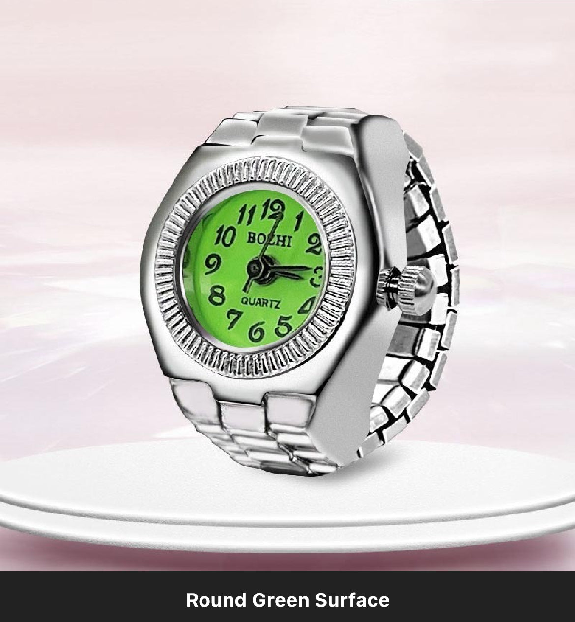 Round Face Ring Watch