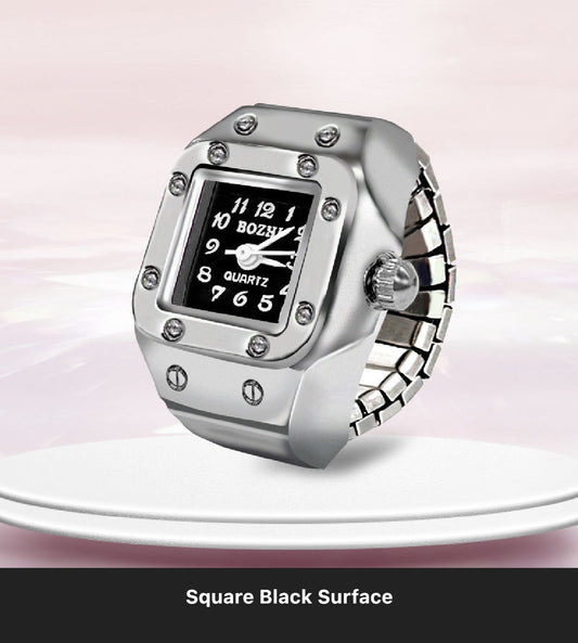Square Face Ring Watch