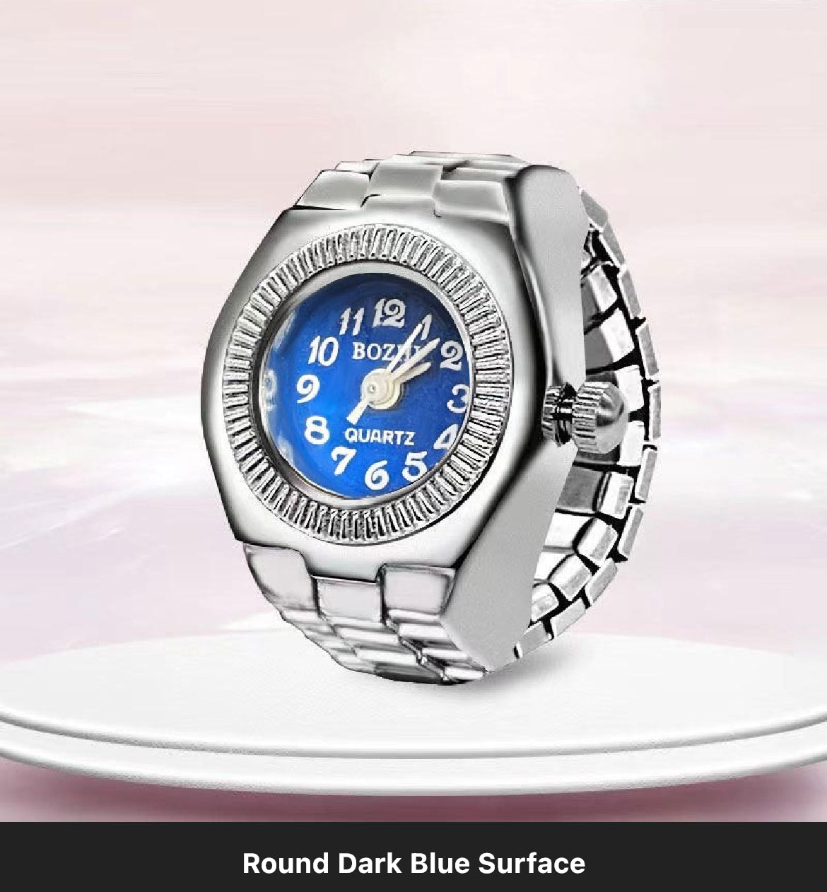 Round Face Ring Watch