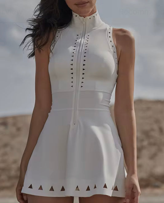 Tennis/ Golf Style zip Dress